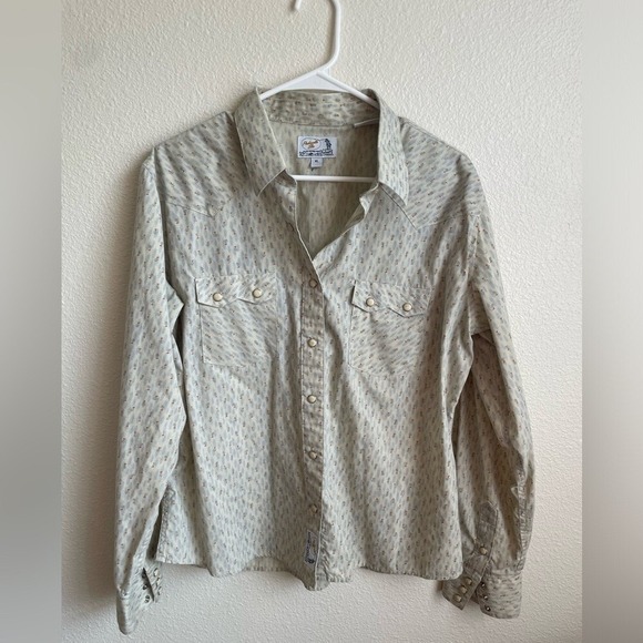 Panhandle Slim Western Shirt Floral Print Pearl Snap Long Sleeve‎ Size XL - Picture 1 of 8